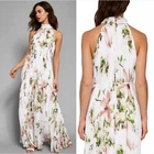 Ted Baker Harmony Fine Pleat Floral Women's Maxi Dress Size 4/US 10