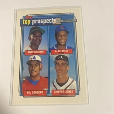 1992 Topps - Top Prospects Chipper Jones, Wil Cordero, Alex Arias #551 (RC)