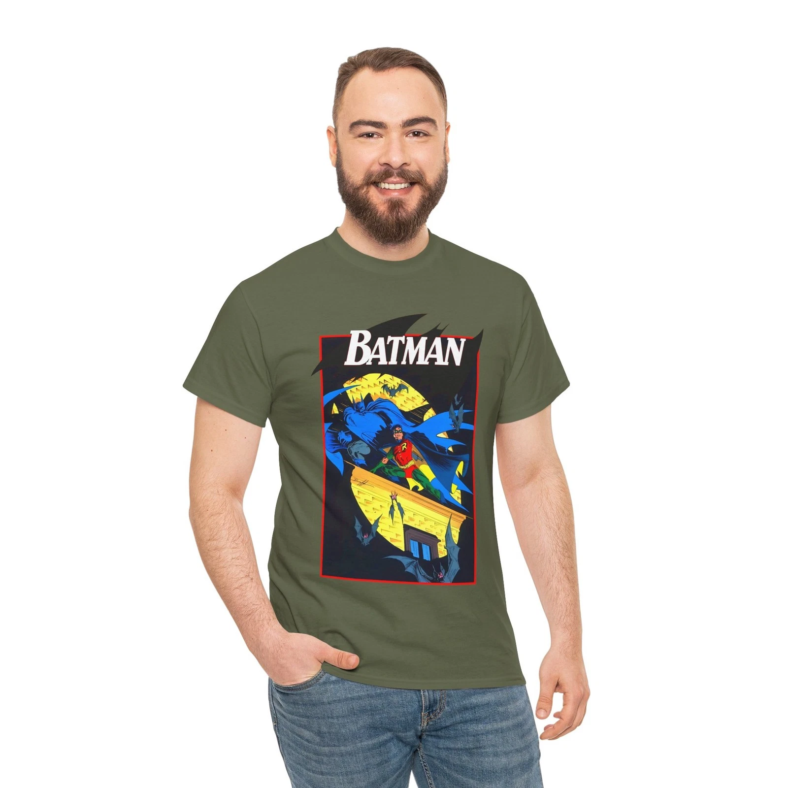 Batman & Robin T-Shirt - Norm Breyfogle Art - DC Comics - Dynamic Duo - Gotham