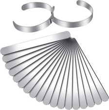 18 Pieces Bracelet Blanks Stainless Steel Bangle Blanks DIY Cuff Bracelet Blanks