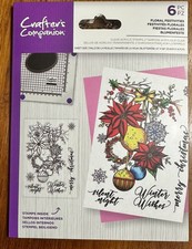   NEW  Crafters Companion Christmas clear stamp set
