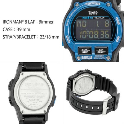 Timex IRONMAN 8-LAP 1986 Reissue Bimmer Metallic Blue Digital New