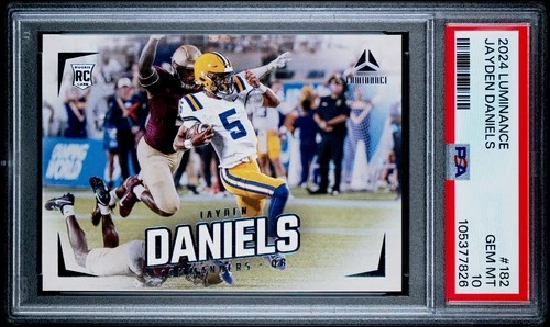 2024 Panini Luminance - Rookies Jayden Daniels #182 (RC) PSA 10