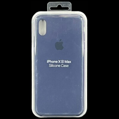 Genuine Original Apple Silicone Case For iPhone Xs Max - Midnight Blue MRWG2ZM/A