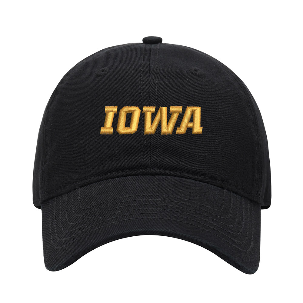 Baseball Cap Men IA IOWA Embroidered Washed Cotton Dad Hat Baseball Caps