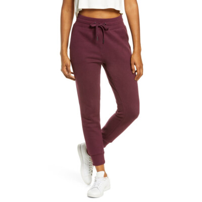 NEW Zella Cara Pocket Joggers Pants - Burgundy Red - Small | eBay