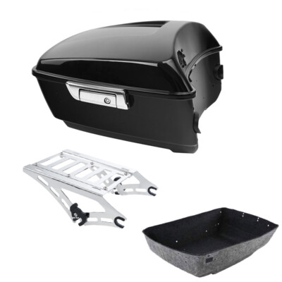 King Trunk & Chrome Two Up Mount Fit For Harley Tour Pak CVO Road Glide 2014-25