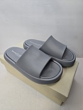 J Slides Sandals Womans 8M Grey Eva Squish Beach Slides Casual Comfort