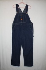 NWOT Vtg Big Ben Dark Wash Bib Overalls 40x30 USA Made