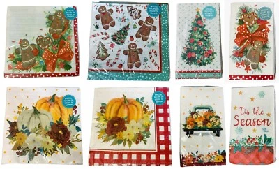 THE PIONEER WOMAN Pioneer Woman Dinner Napkins Pumpkin Truck Gingerbread Christmas Tree ~ Choice