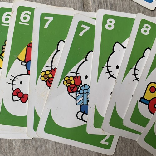 2012 HELLO KITTY UNO Card Game Mattel fast fun for everyone oversized tin, b7 - Picture 12 of 24