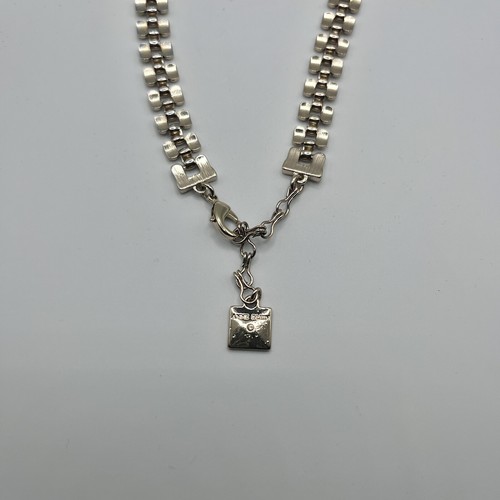 Vintage Anne Klein Gold Soft Tone Panther Link Necklace 18” - Picture 4 of 6
