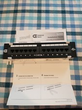 Commercial Electric 637426 CAT5e Mini 12 port Patch Panel - 89D Mounting Bracket