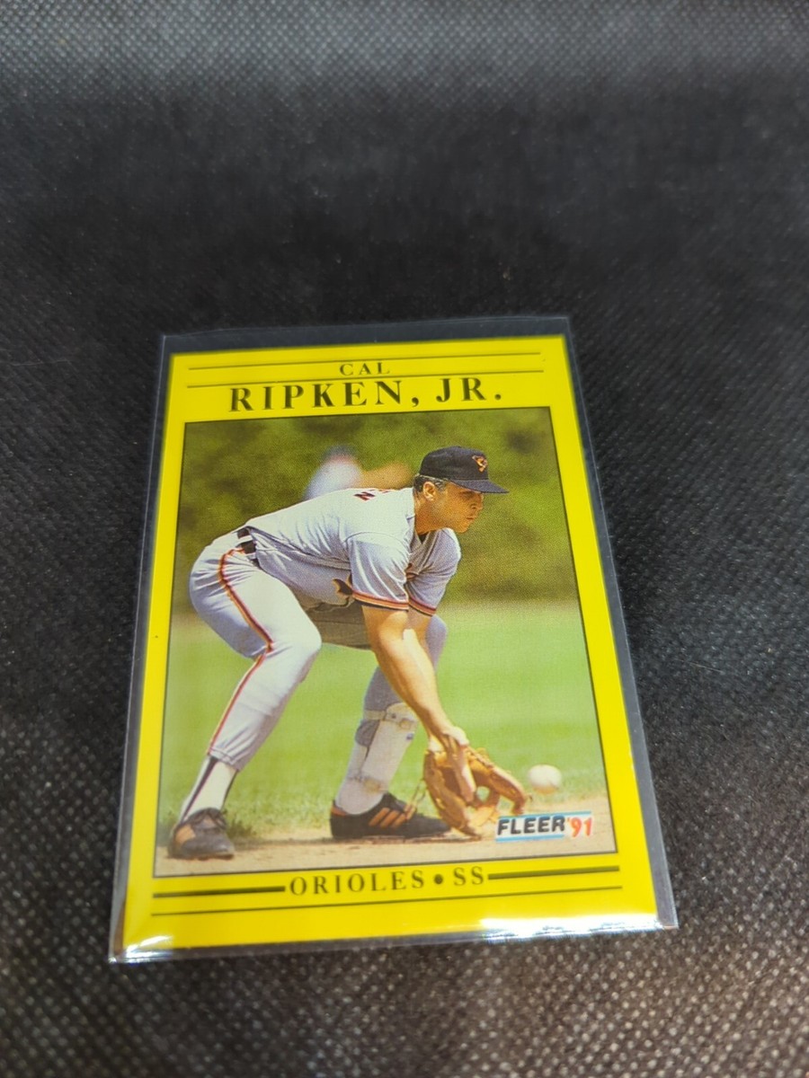 1991 Fleer Cal Ripken Jr. #490 Baseball Card Baltimore Orioles | eBay
