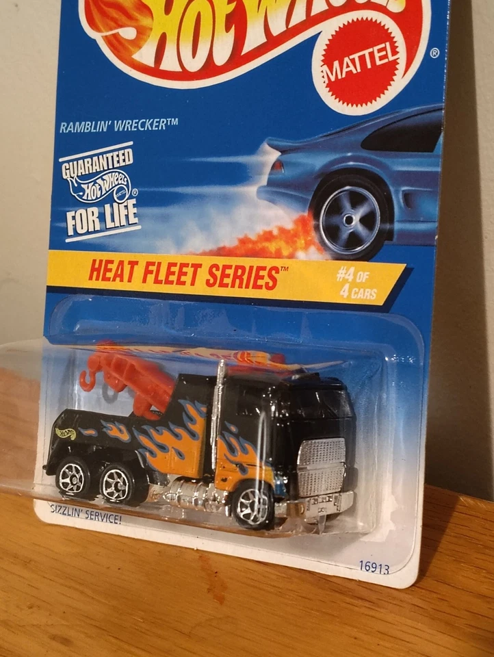 Hot Wheels Heat Fleet Series #4 1996 Ramblin Wrecker 16913 servicio chisporroteante #540 Foto 3 de 4