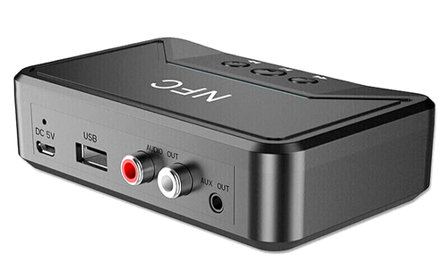 Receptor inalámbrico Bluetooth 5.0 Jack de 3,5 mm AUX NFC a 2 RCA Adaptador estéreo de audio - Imagen 3 de 6