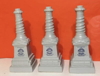 3 X VTG 1979 Michter s PA. St. Firemen s 100 Anniversary Fireman Decanter Empty