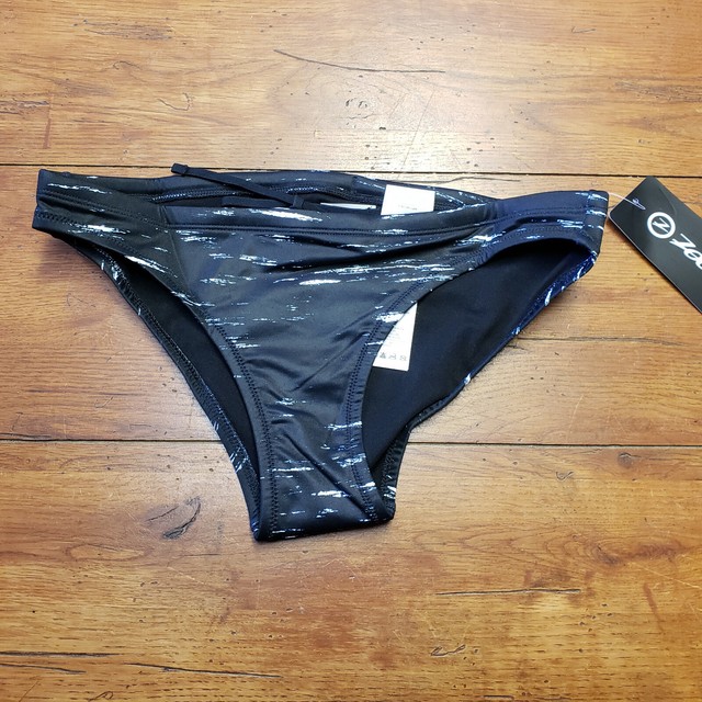 ZOOT Womens Medium LTD Bikini Bottom Triathlon Black Pink Swim Run