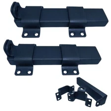 Slide Gate Latch, Heavy Duty Latch Lock with Padlock Hole, (Style 1-M1-set 2)..