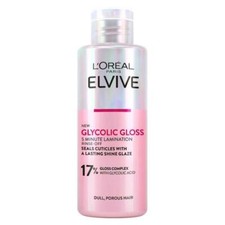 3 x L'Oreal Elvive Glycolic Gloss 5 Minute Lamination 200ml