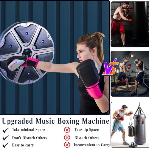 Smart Bluetooth Music Boxing Machine - Wall Mount Punch Trainer for Home & Gym - Picture 3 of 9