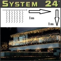 System 24 Led Lichtervorhang 49Er Extra 1X1M Warmweiß 491-90 AußEn Xmas