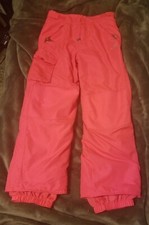 Champion Pink Snow Ski Pants Youth Kids Size L 10-12 Waterproof