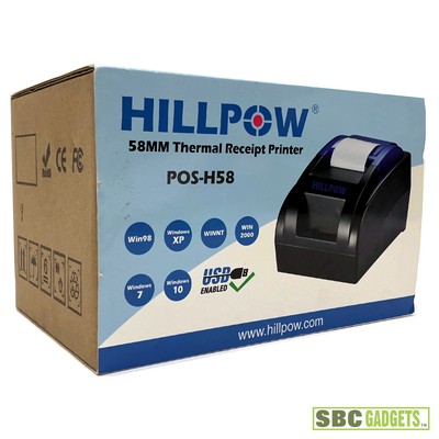 h58 printer usb