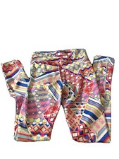 Womens Hot Kiss Multi Color Yoga Pants Size S