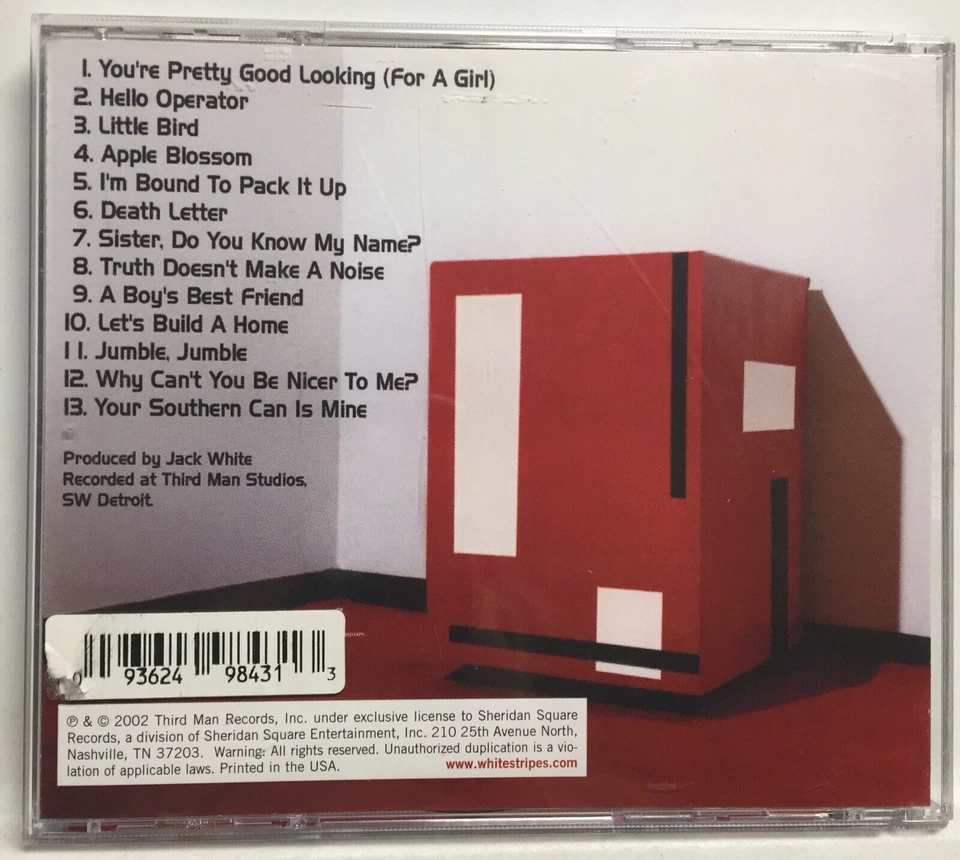 The White Stripes - De Stijl [2000] (CD,2002,Third Man,2nd Edition)63881-27132-2 - Image 2 of 4