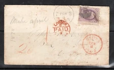 USA #153 Used On Cover To Seychelles - Trifle Toning & Soiling *W Certificate*