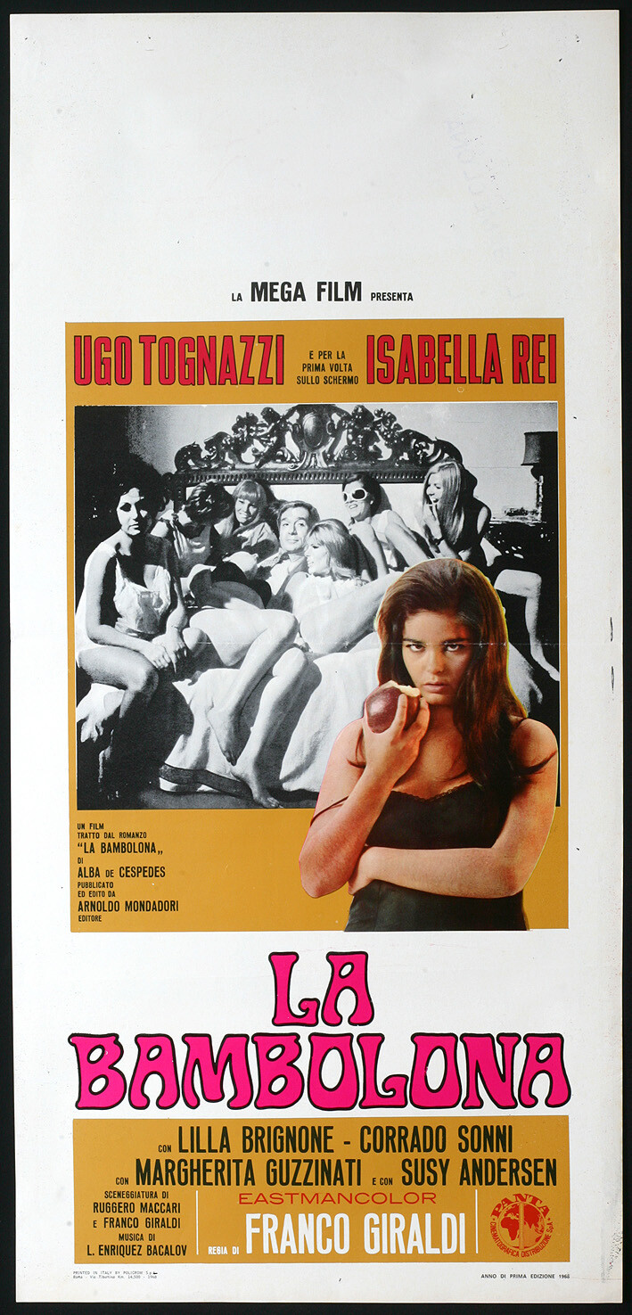 Locandina originale film La bambolona (1968) - Regia di Franco Giraldi