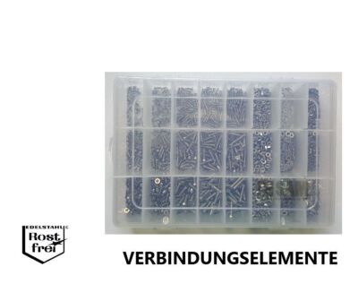 Senkkopfschrauben Sortiment Kreuzschlitz DIN 965 2.400 Teile A2 V2A M2/M2,5/M3