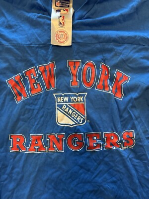 Vintage 90s New York Rangers T Shirt Logo 7 Long Sleeve Sz XL NHL