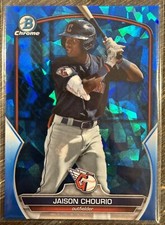2023 Bowman Draft Sapphire #BDC-164 Jaison Chourio Cleveland Guardians Rookie RC