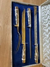 VTG Griffon 4-Pc Carving Set Stainless Chrome Steel Hand Forged Knife Germany