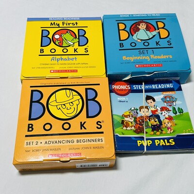 48 BOB Phonics Books Alphabet Set 1 2 Step Into Reading Paw Patrol Easy Readers