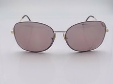 Vintage Supreme 13 3321 Red White Metal Oval Sunglasses Italy FRAMES ONLY