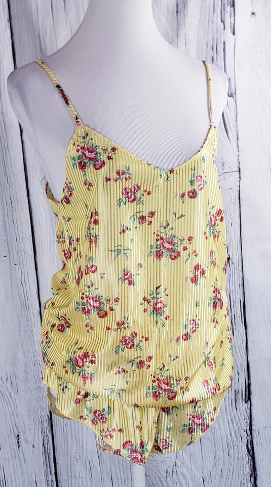 De Colección Nancy King Lencería Mujer 2 Piezas Pijama Cami Top y Pantalones Cortos Conjunto Floral M 5199 Foto 2 de 4