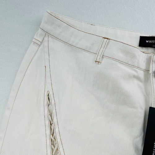 White Fox Boutique Jeans Womens Extra Large White Feeling Hot Pants Ladies NEW - Picture 6 of 24