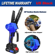 Handheld Cordless Chainsaw 1200W 5300RPM Electric Chain Saw 7m/s Chain Speed