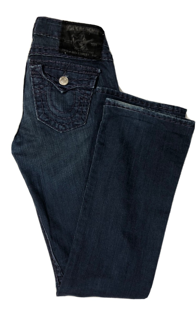 True Religion World Tour Becky Super T Womens 26X32 Thick