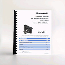 Owners Manual for Panasonic Lumix DC-ZS200 Camera