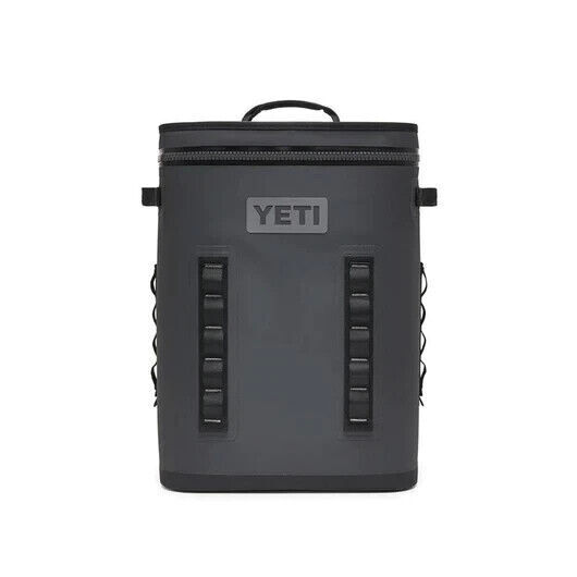 YETI Hopper Backflip 24 Soft Sided Cooler/Backpack, Fog Gray/Tahoe Blu–