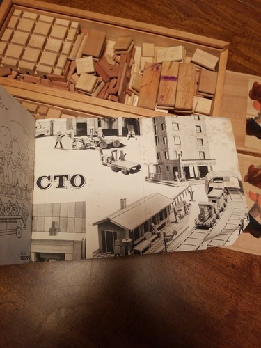 Vintage Tecto B Sets 2 - Swiss Wood Building Kits Free Same Day Shipping - Picture 6 of 12