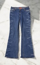 Vintage Bongo Jeans Flared Bootcut Y2K Western Cowgirl Hippie Boho Grunge Sz 13