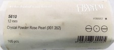 Genuine Master Pack Swarovski Crystal Beads 5810 12mm Powder Rose 100 PC