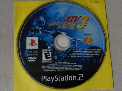 ATV Off Road Fury 3 Sony Playstation 2 PS2 Game Disc Only Free