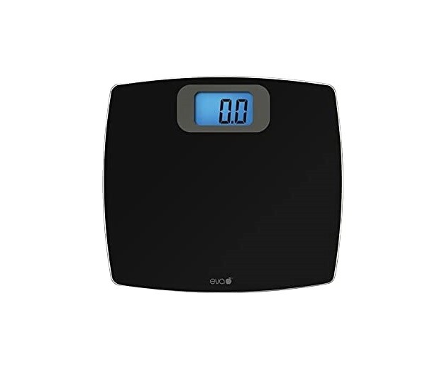 Bilancia pesa persone vetro Eva digitale elettronica 200 kg 100 gr nero - Rotex