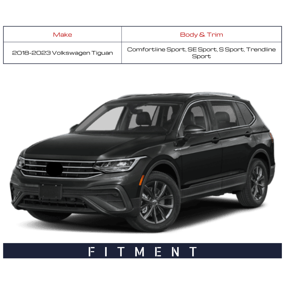 Bumper Kit | Volkswagen Tiguan TRENDLINE COMFORTLINE 2018 Bumper Kit | Volkswagen Tiguan TRENDLINE COMFORTLINE 2018